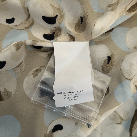 Armani Collezione Dark Grey Ruffled Blazer Size IT 44/US 8 - Picture 7 of 9